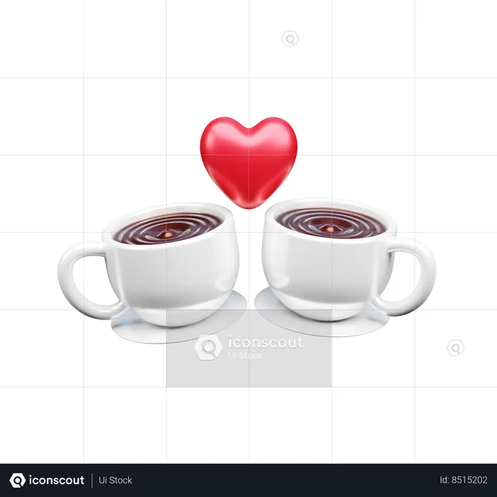 Rendez-vous au café  3D Icon