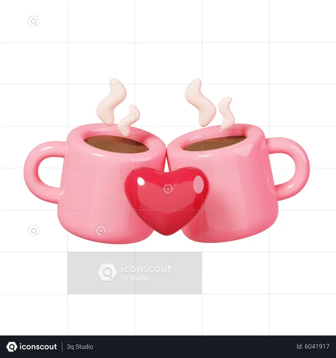 Rendez-vous au café  3D Icon