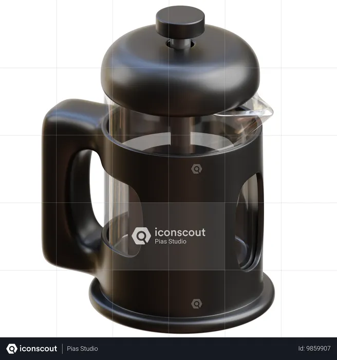 Émbolo de café  3D Icon