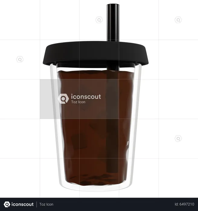 Café gelado  3D Icon