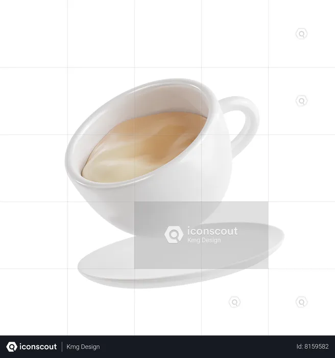 Café Latté  3D Icon