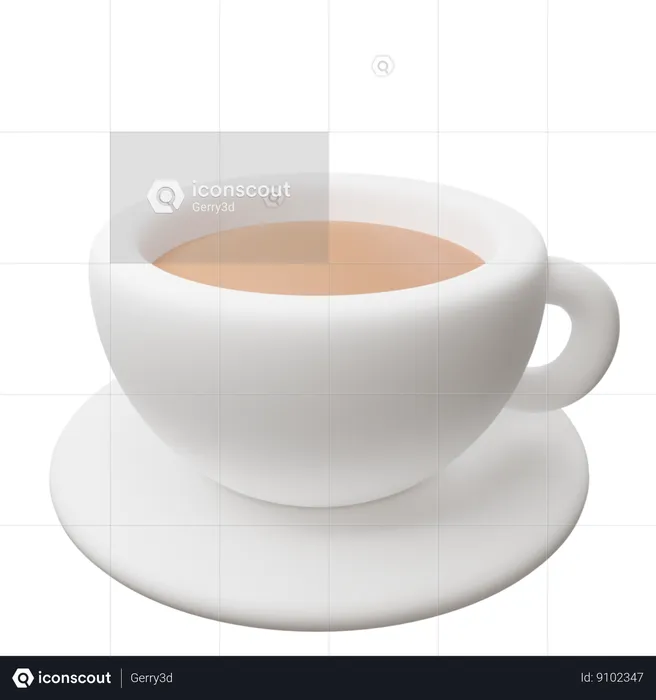 Café quente  3D Icon