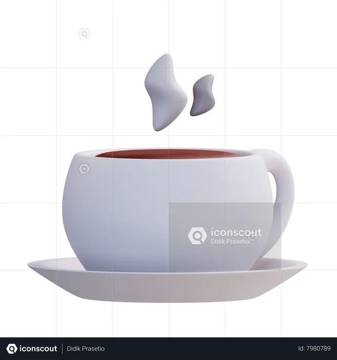 Café quente  3D Icon