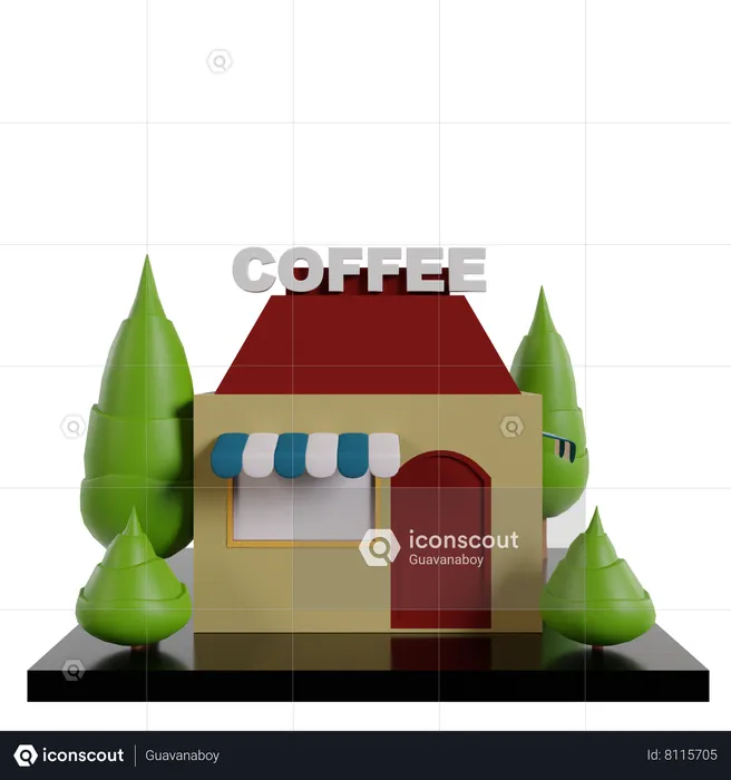 Café  3D Icon