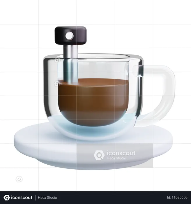 Température du café  3D Icon