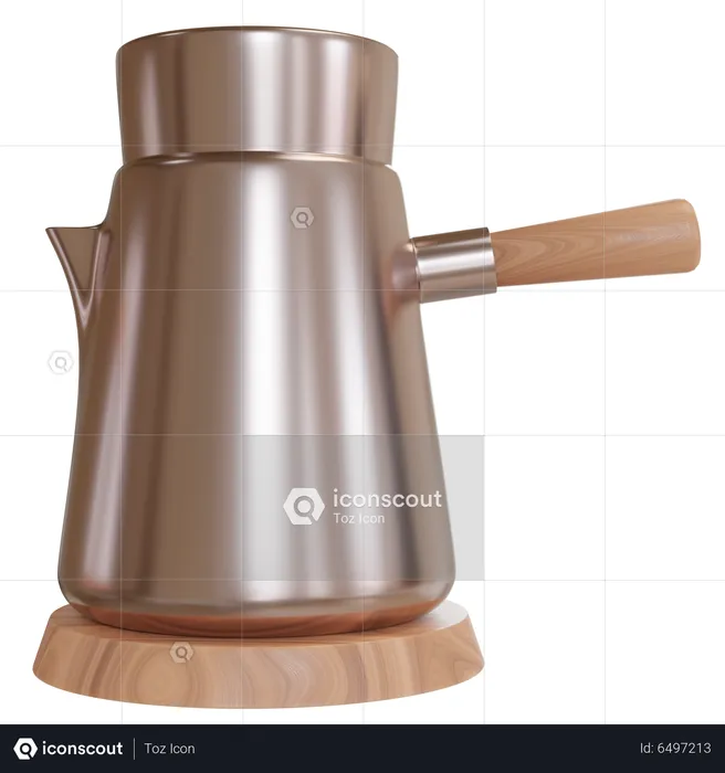 Cafeteira moka  3D Icon