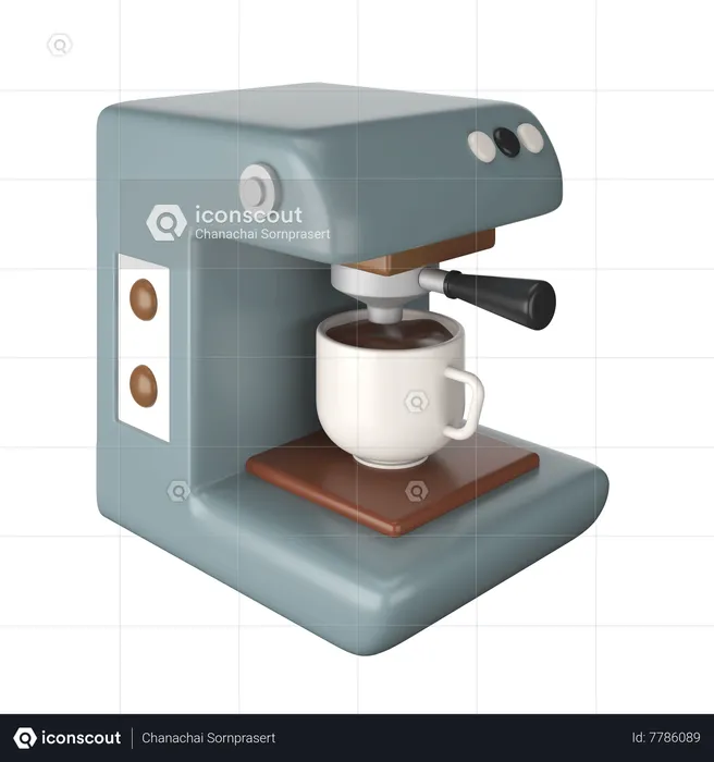 Maquina de cafe  3D Icon