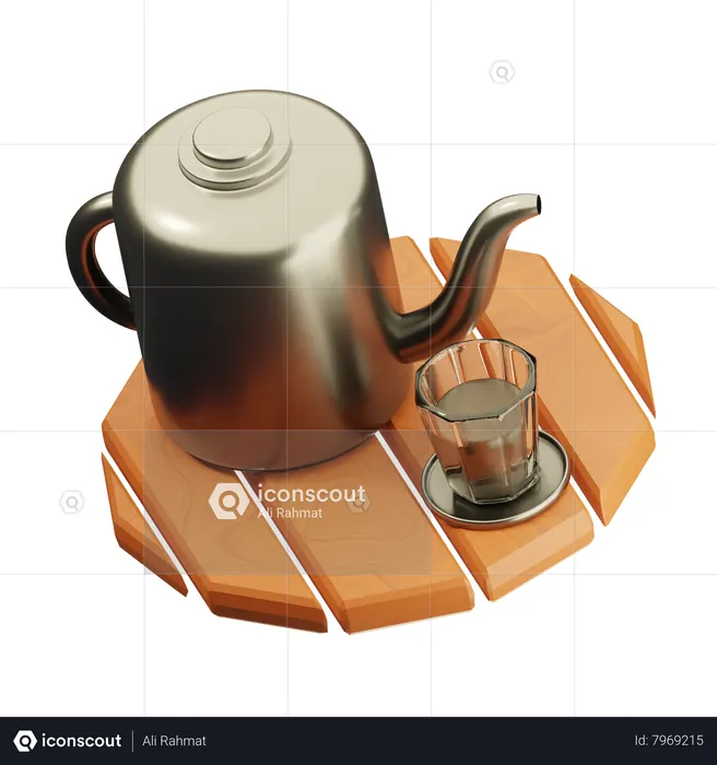 Cafetera  3D Icon