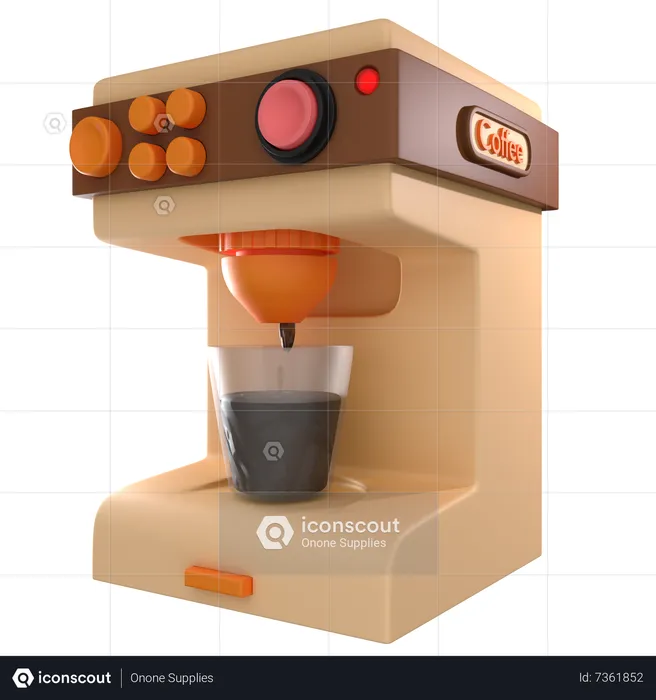 Machine à café  3D Icon