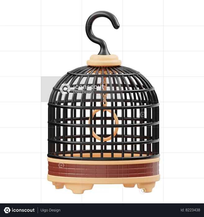 Cage à oiseaux  3D Icon