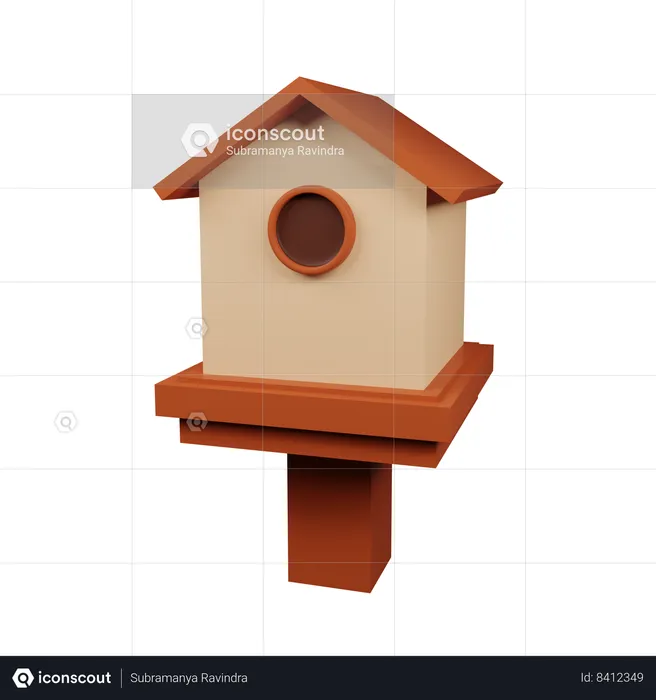 Cage à oiseaux  3D Icon