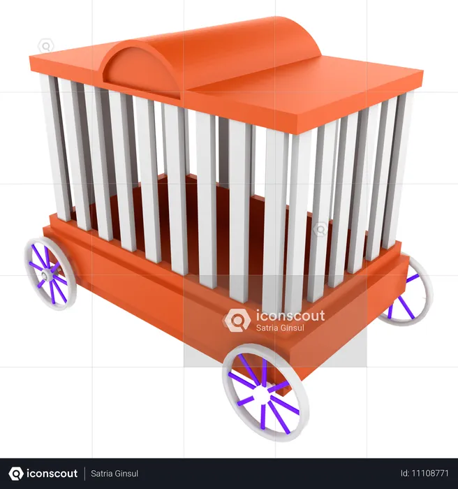 Cage à animaux  3D Icon