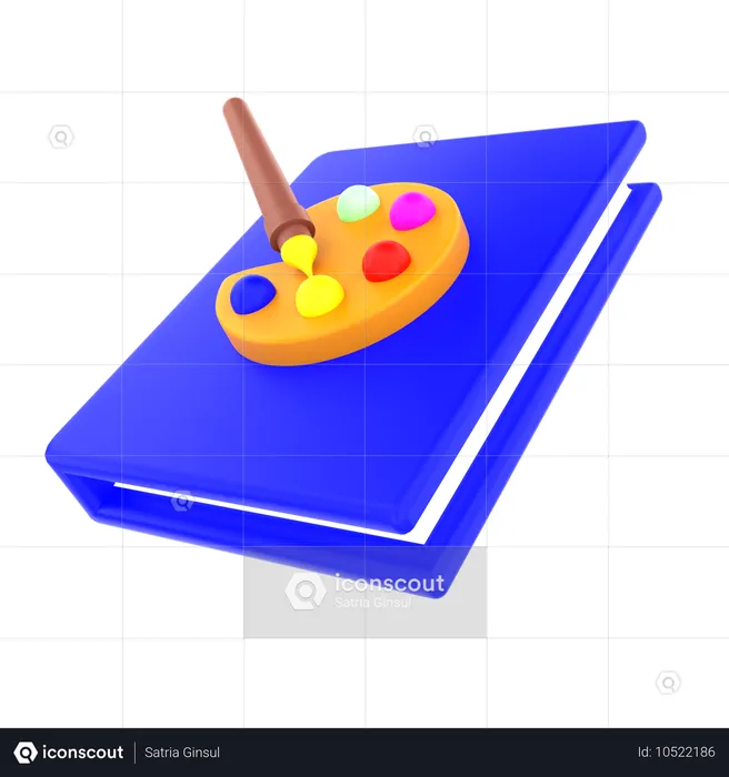 Livre de dessin  3D Icon