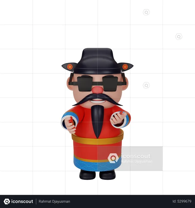 Cai Shen  3D Icon