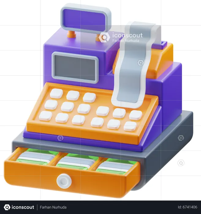 Caisse  3D Icon