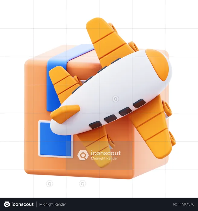 Caixa de avião  3D Icon