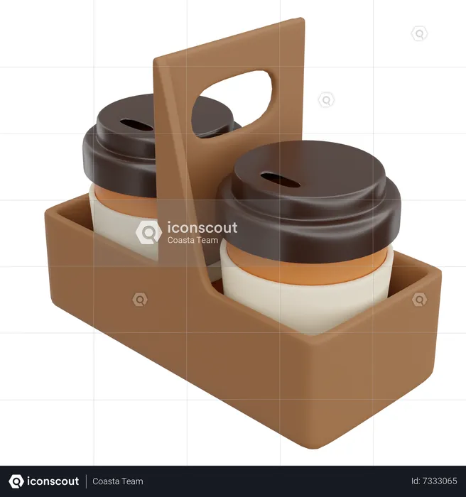 Caixa de café  3D Icon