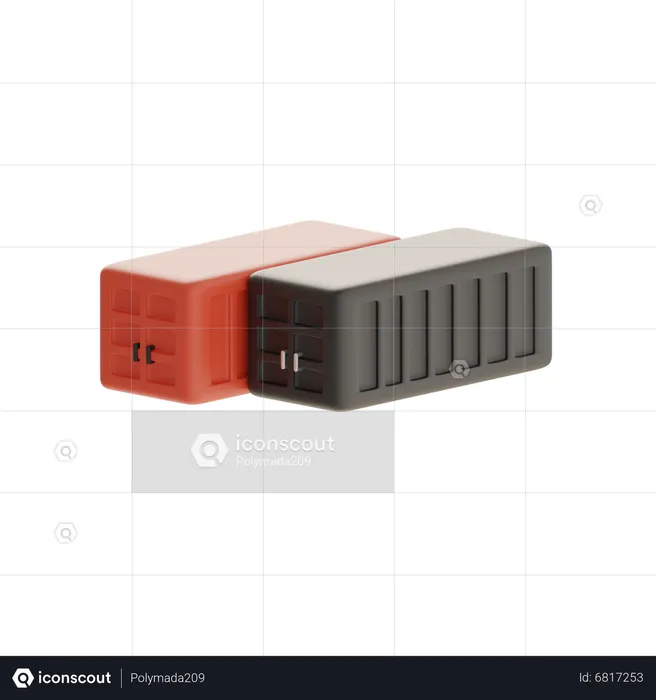 Caixa de carga  3D Icon
