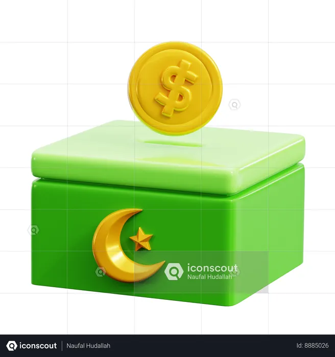 Caixa de caridade  3D Icon