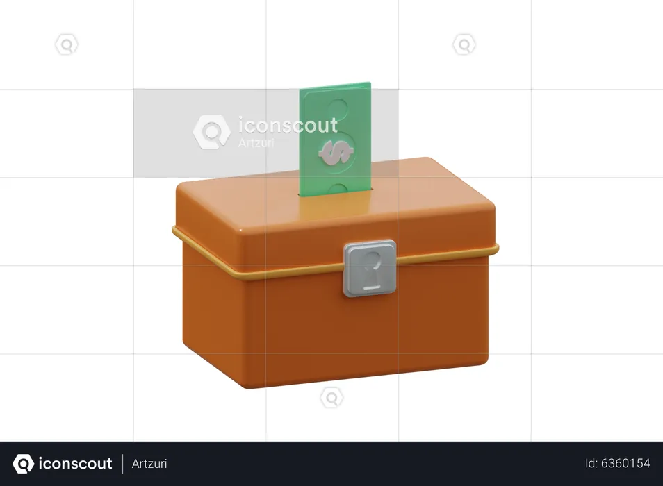 Caixa de caridade  3D Icon