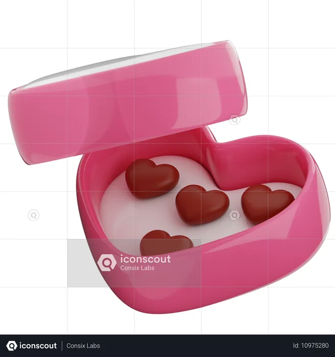 Caixa de chocolate  3D Icon