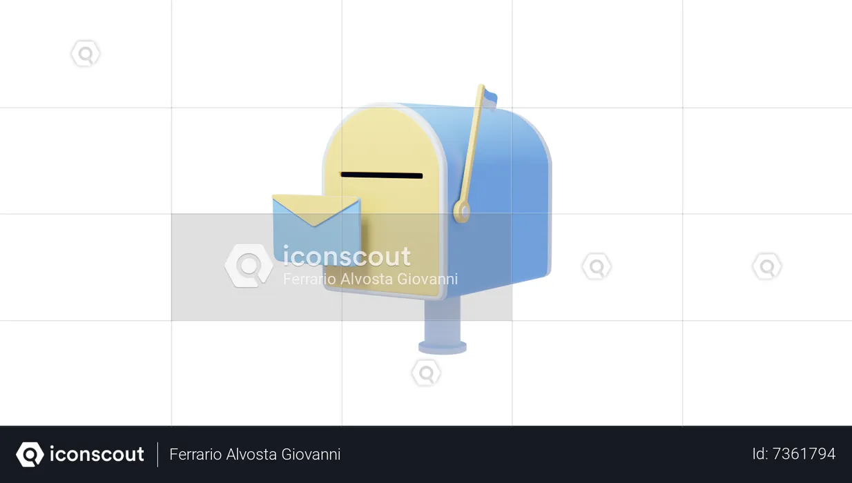 Caixa de correio  3D Icon