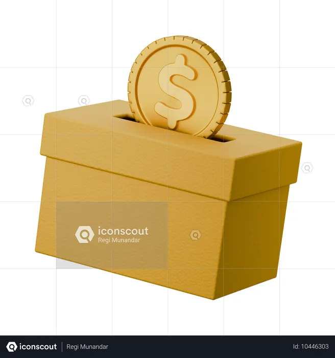 Caixa de doações  3D Icon