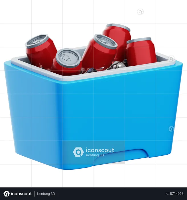 Refrigerante de caixa de gelo  3D Icon