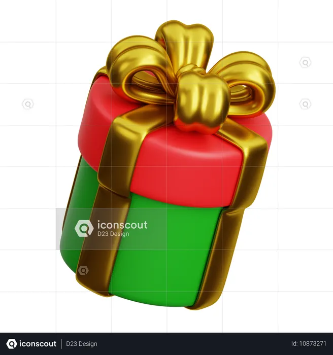 Caixa de presente de Natal 2  3D Icon