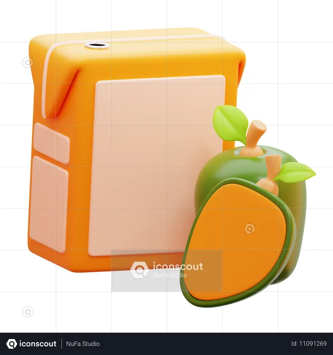 Caixa de suco de manga  3D Icon