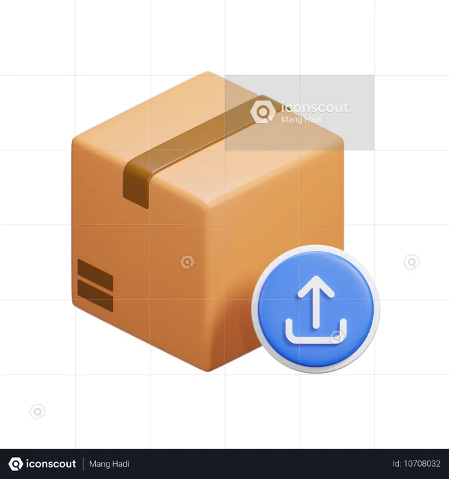 Caixa de upload  3D Icon