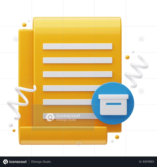 Caixa de documentos  3D Icon