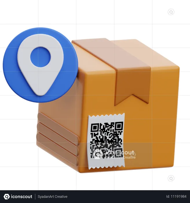 Localização da caixa  3D Icon