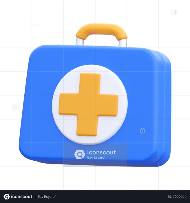 Caixa médica  3D Icon