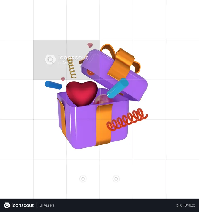 Caixa mistério  3D Icon