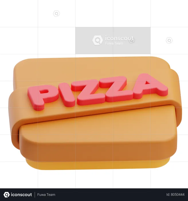 Caixa de pizza  3D Icon