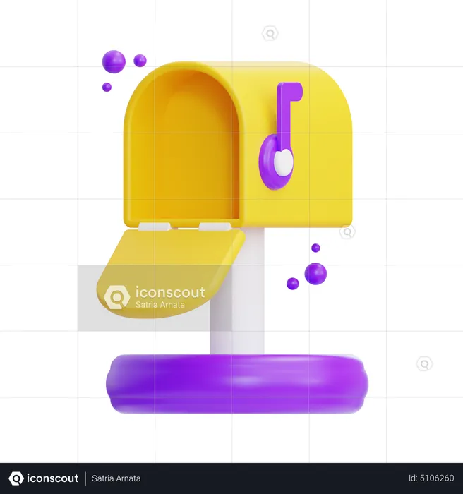 Caixa de correio vazia  3D Icon