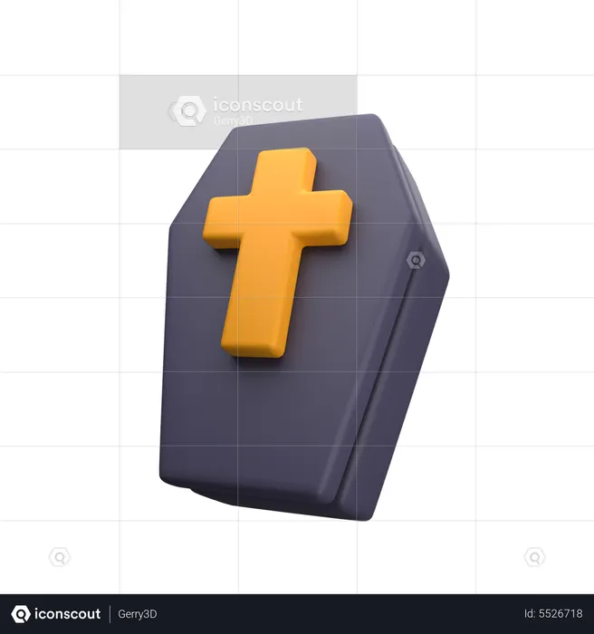 Caixão  3D Icon