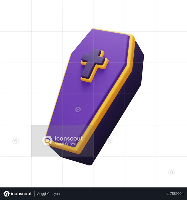 Caixão  3D Icon