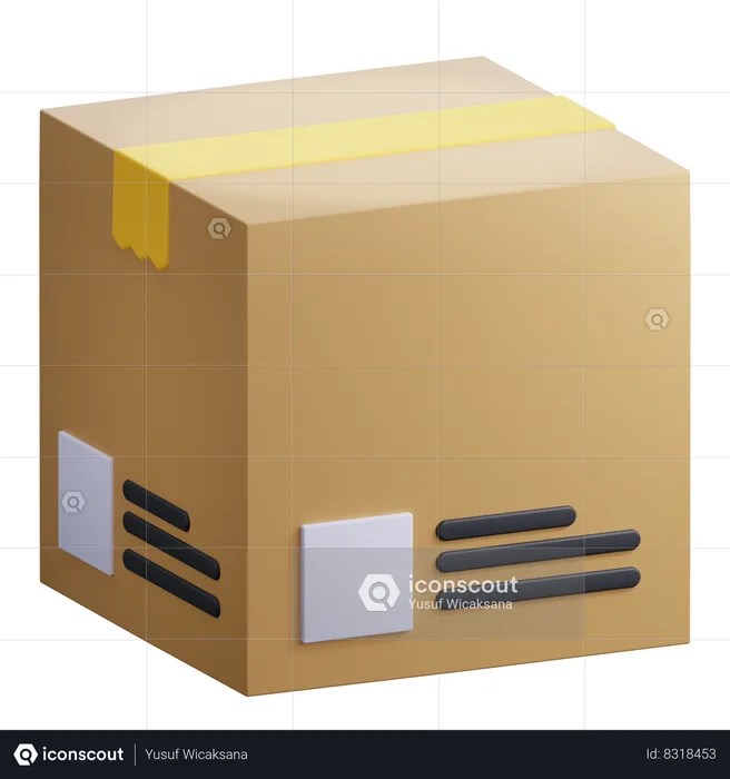 Caja  3D Icon