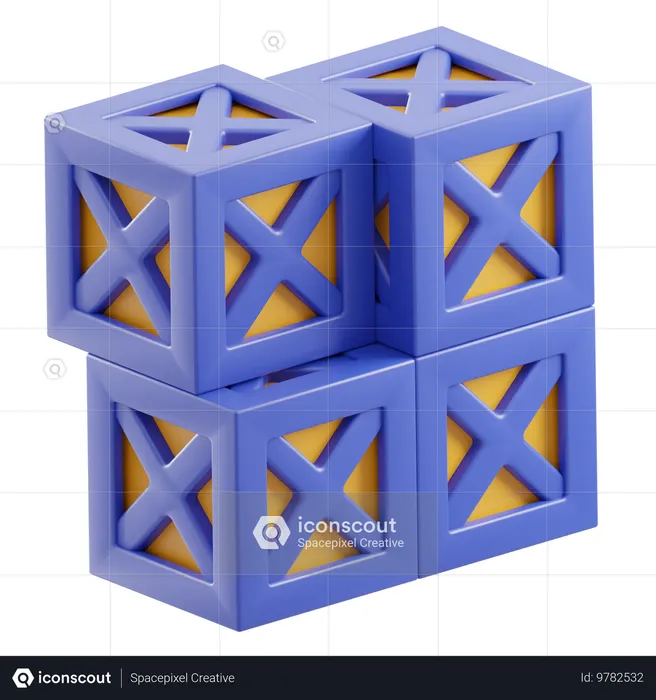 Caja  3D Icon