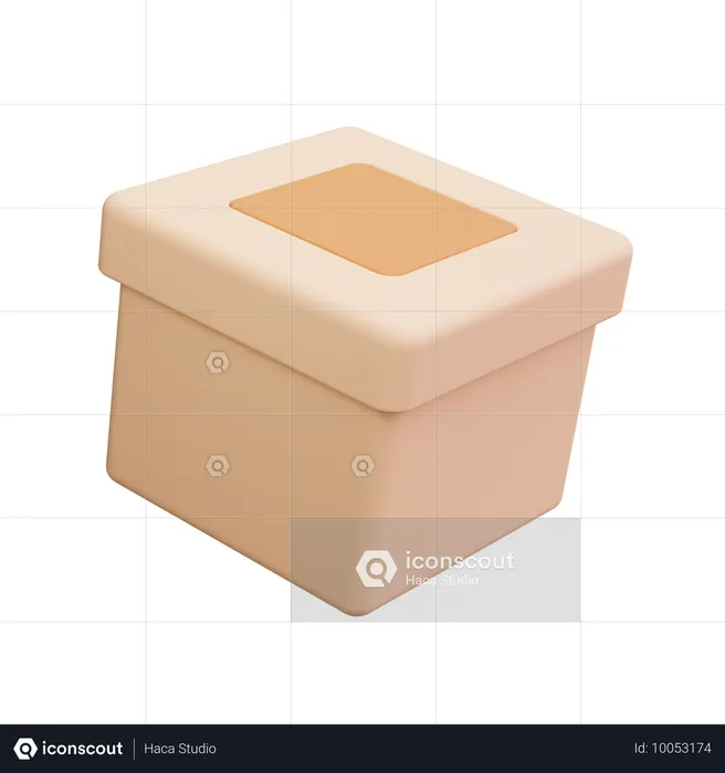 Caja  3D Icon