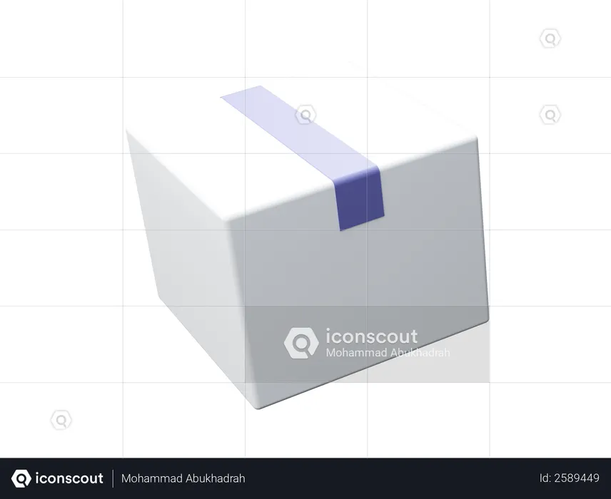 Caja  3D Illustration