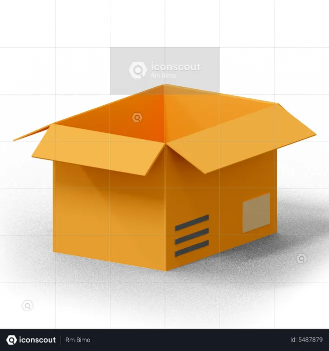 Abrir caja  3D Icon