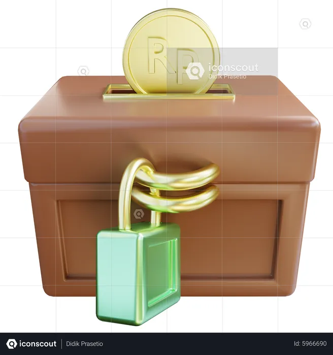 Caja de caridad  3D Icon