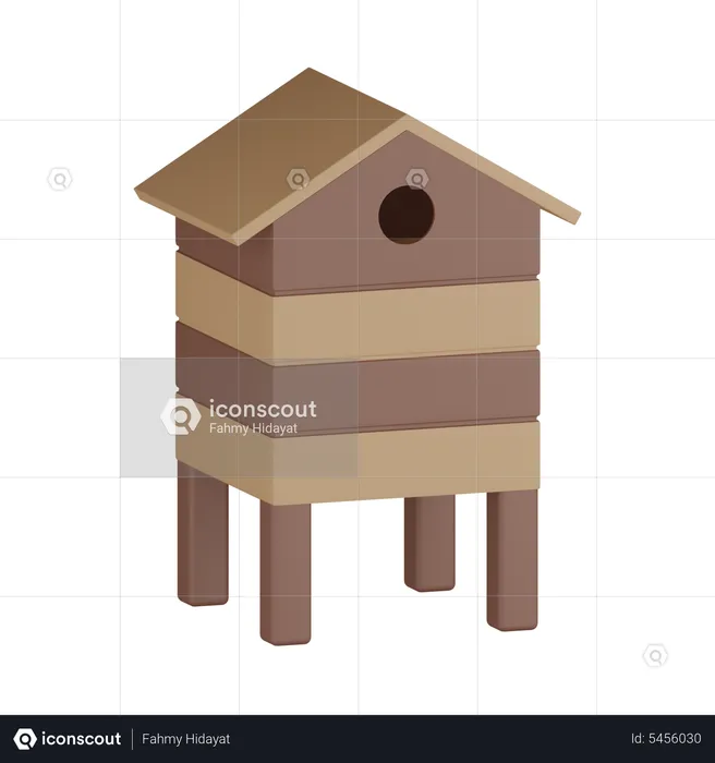 Caja de abejas  3D Icon