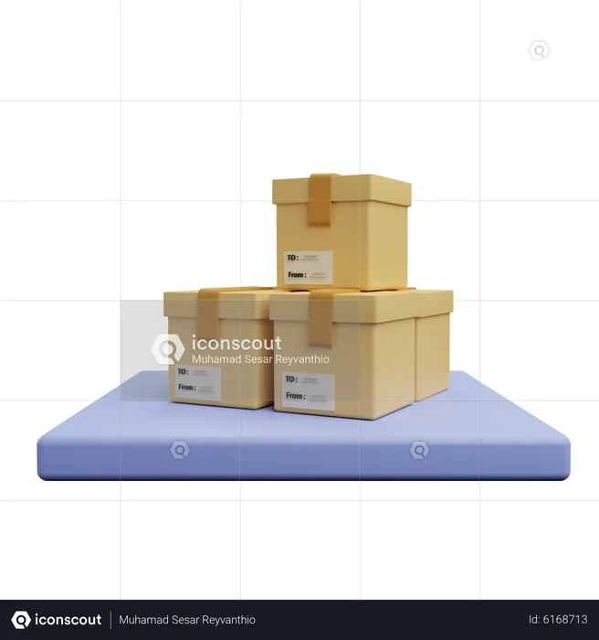 Caja de almacenamiento  3D Icon