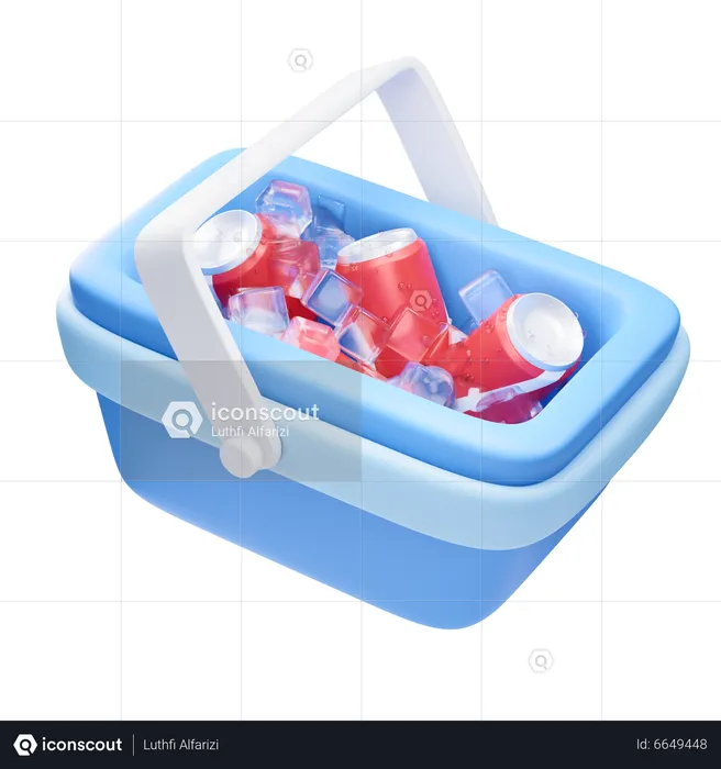 Caja de bebidas  3D Icon