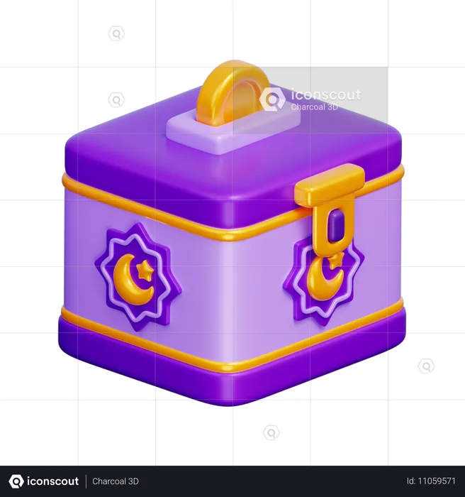 Caja de caridad  3D Icon