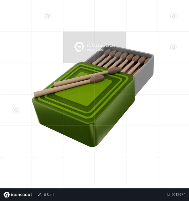 Caja de cerillas  3D Icon